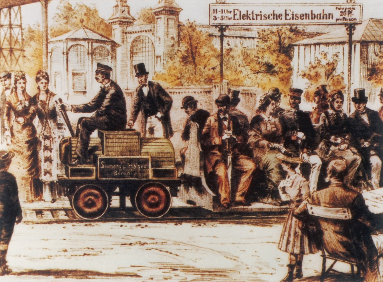 Erste elektrische Straßenbahn Erste elektrische Straßenbahn