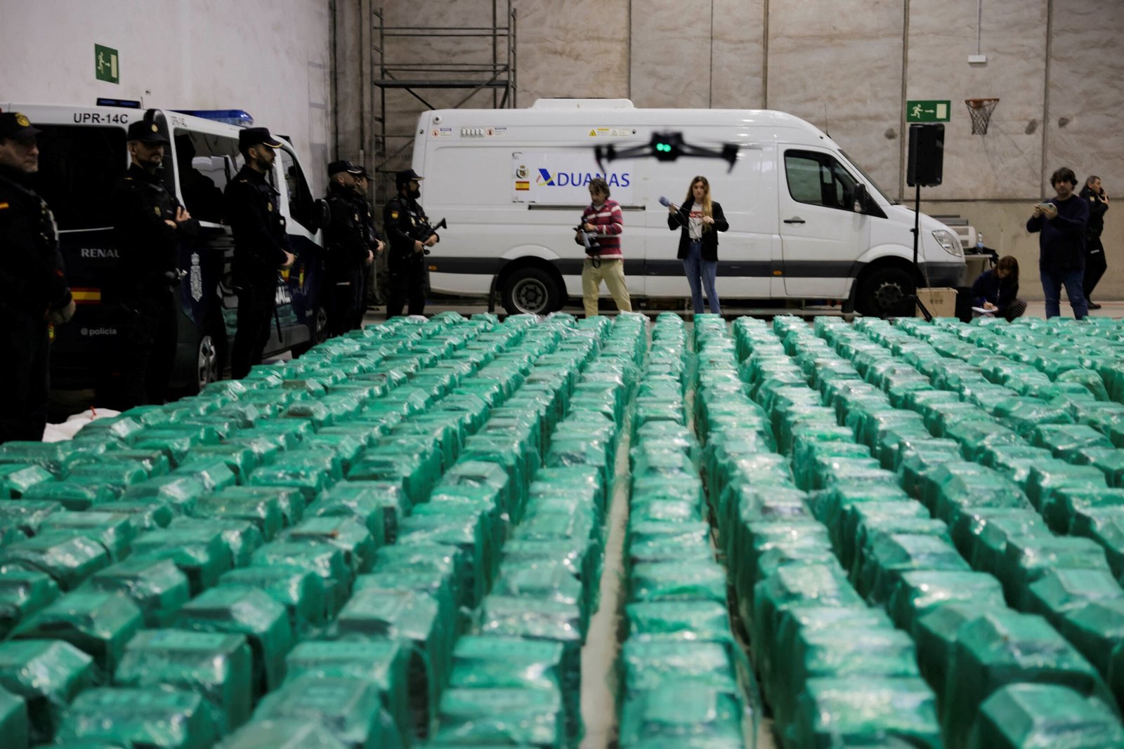 Ein sichergestelltes Chemielabor vom Osteuropa Drogenring in Polen