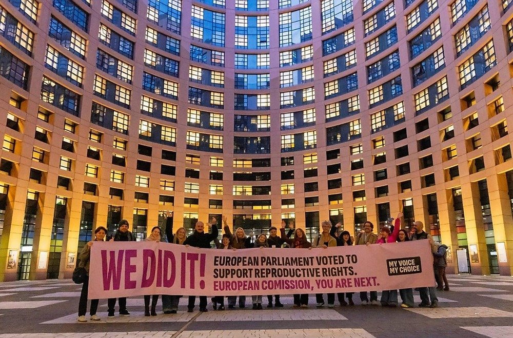 Visualisierung der EU Finanzierung Abtreibung durch ESF+ Mittel