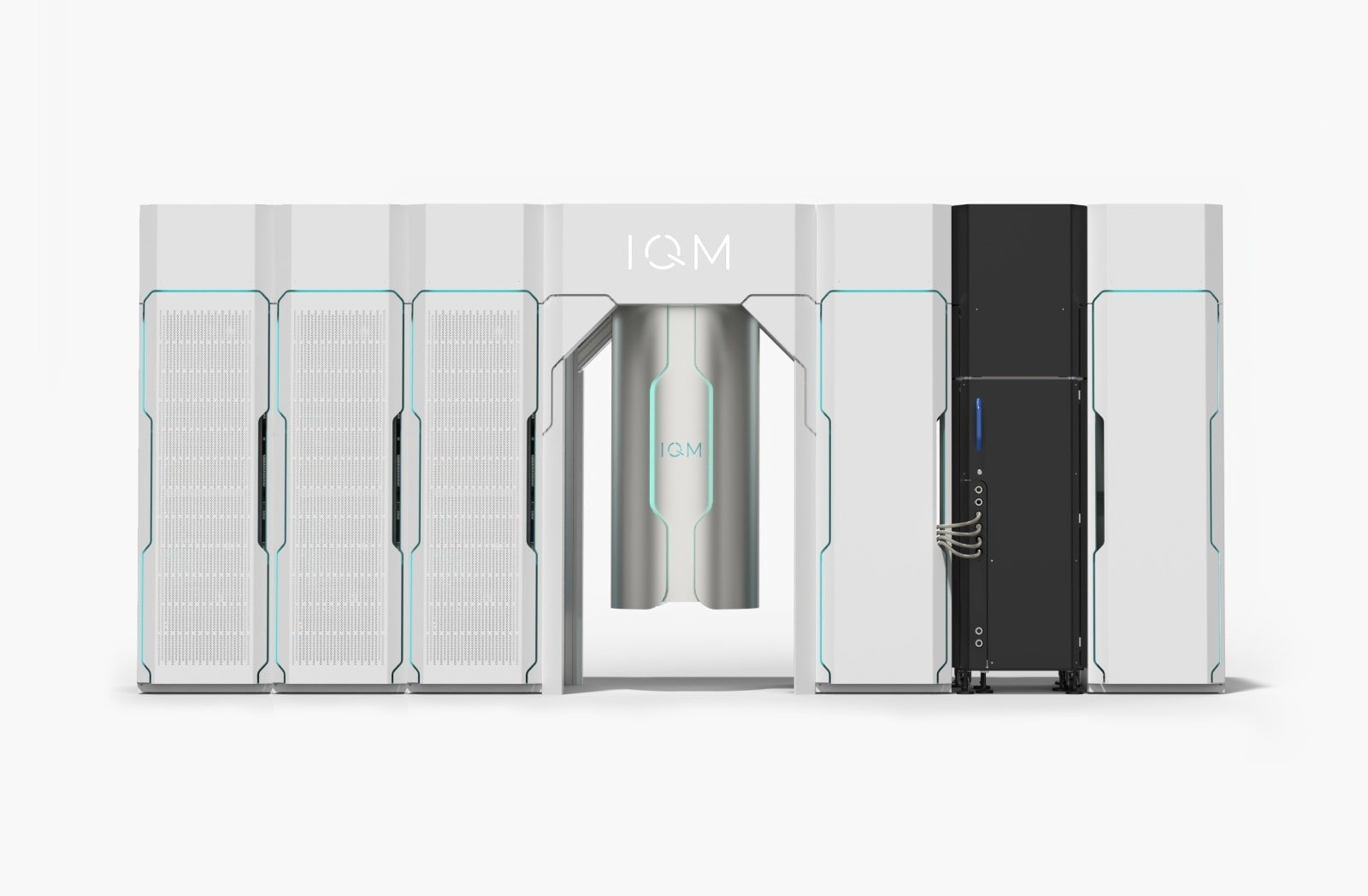 Infografik zur Fusion und dem geplanten IQM Quantencomputer Börsengang in New York.
