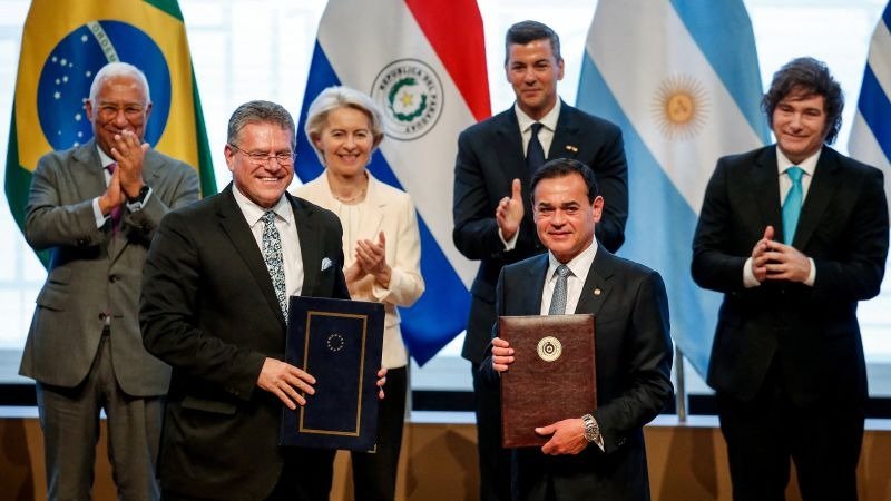 Protestations contre l'EU Mercosur Abkommen en France