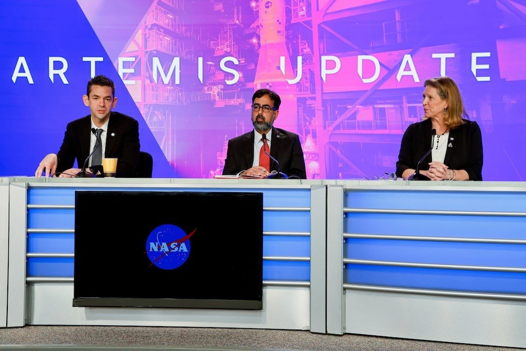Die Orion-Kapsel während eines Tests für das NASA Mondprogramm Artemis