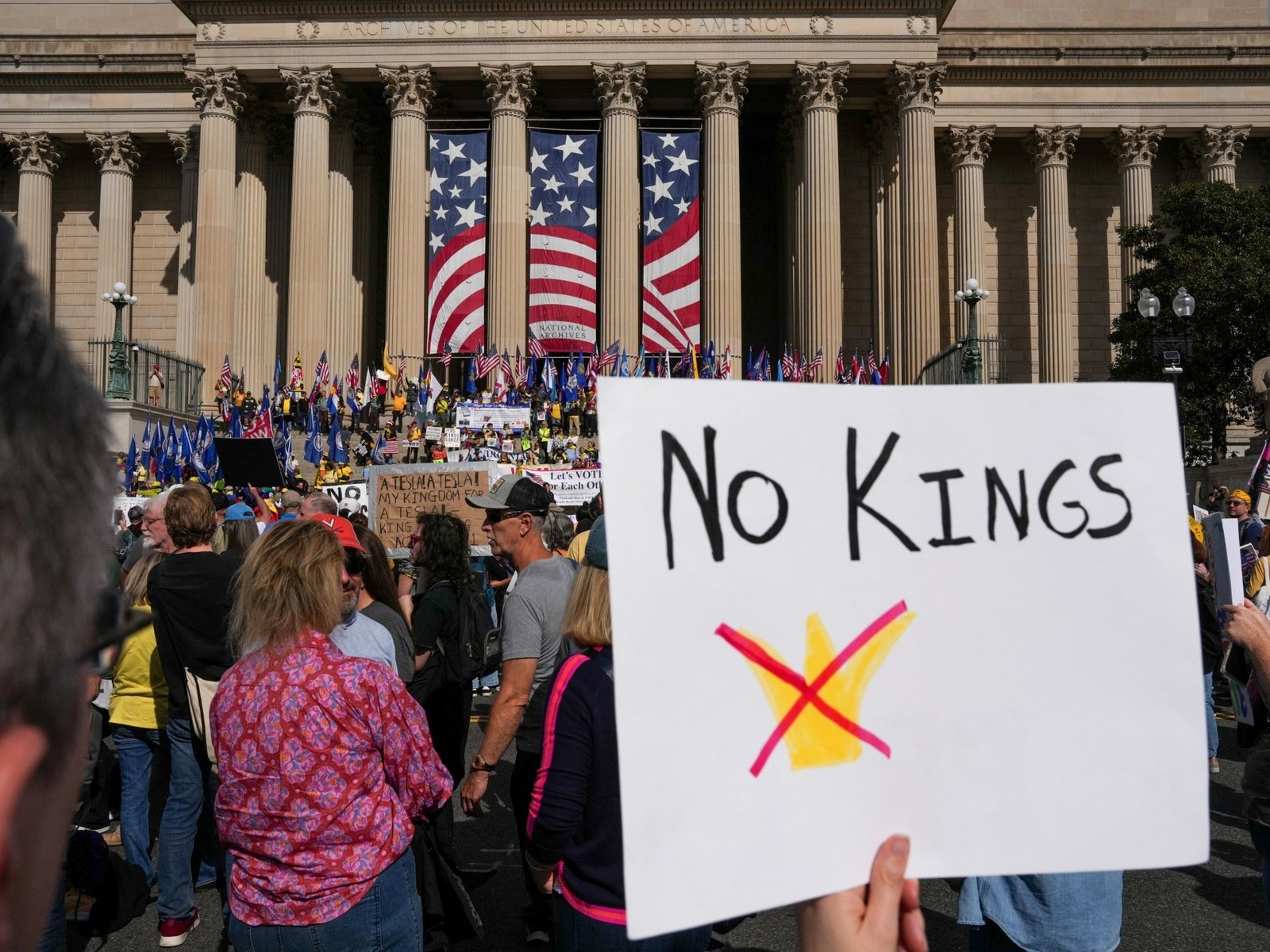 No Kings Proteste Menschenmenge in Washington