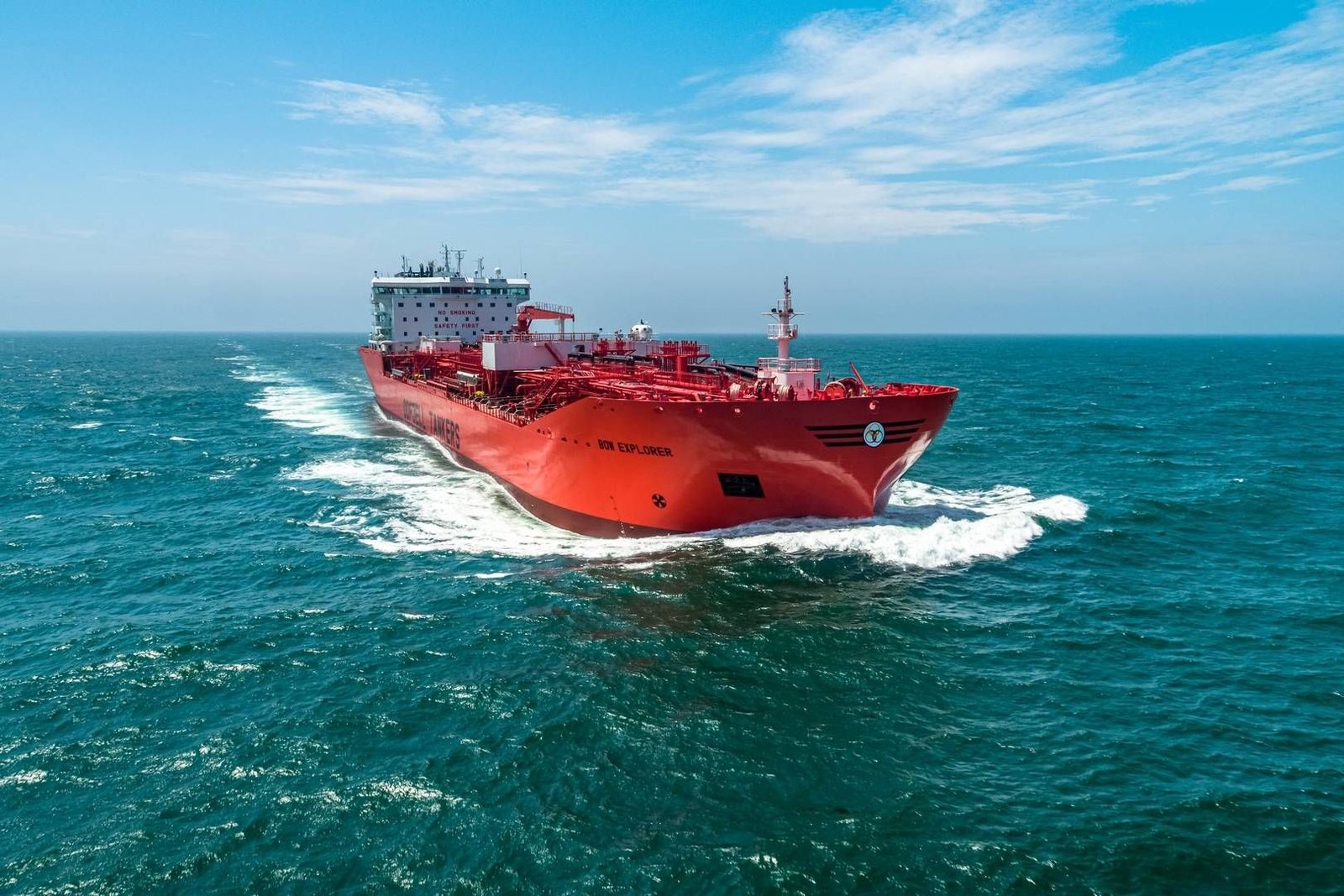 Ein norwegisches Handelsschiff meidet das Schifffahrtsrouten Risiko im Nahen Osten