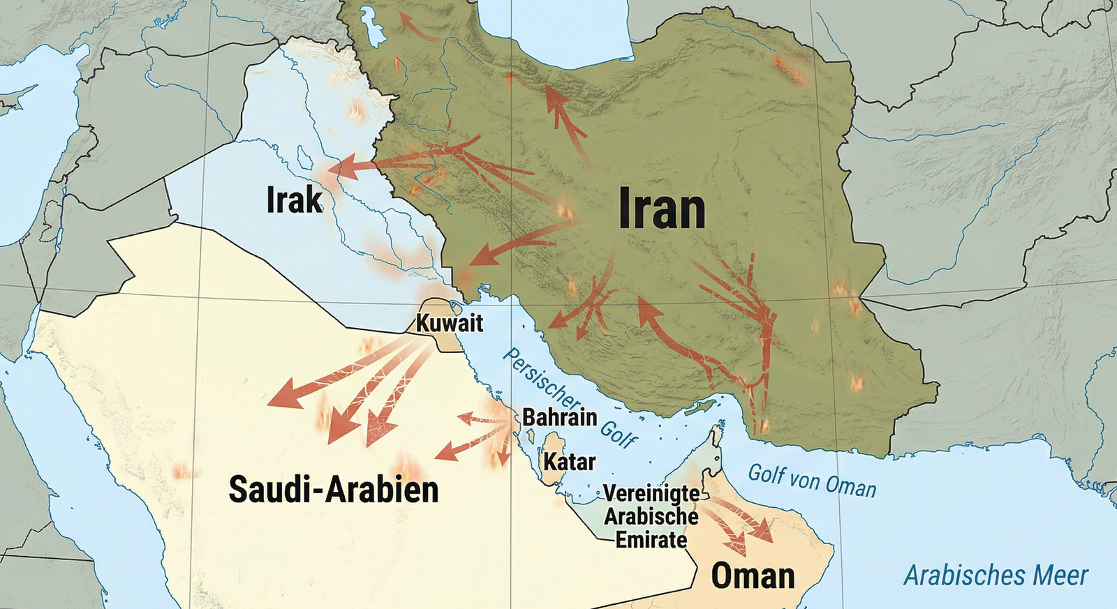 Angriff auf Bahrain: Tanklager brennt