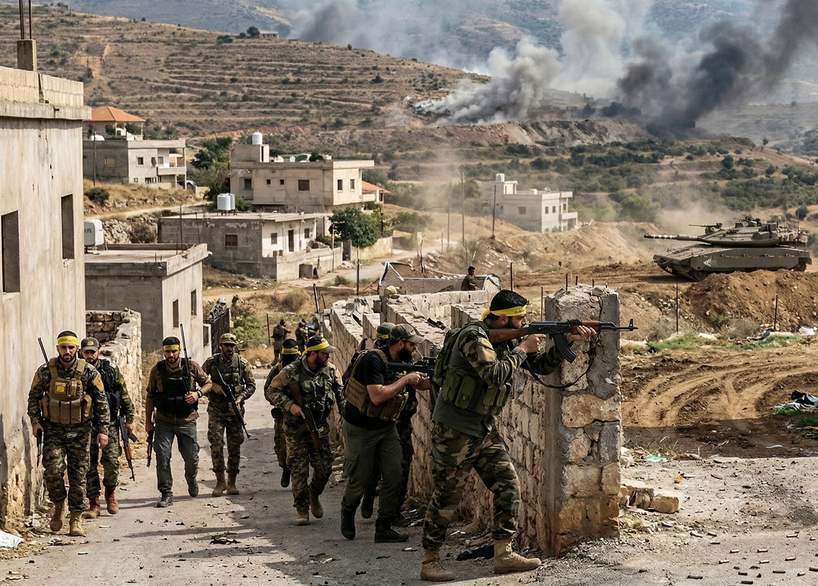 Israelische Soldaten bei Libanon Zusammenstößen im Einsatz