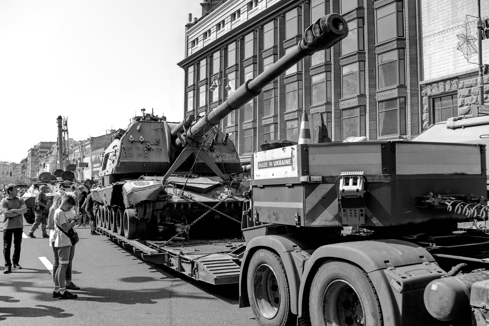 Soldaten bei der Zweiter Weltkrieg Siegesparade in Moskau