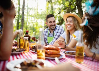 Biergarten und schöner Stadtgarten