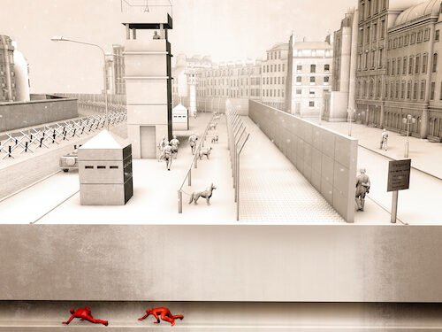 Mauerbau in Berlin beginnt 1961