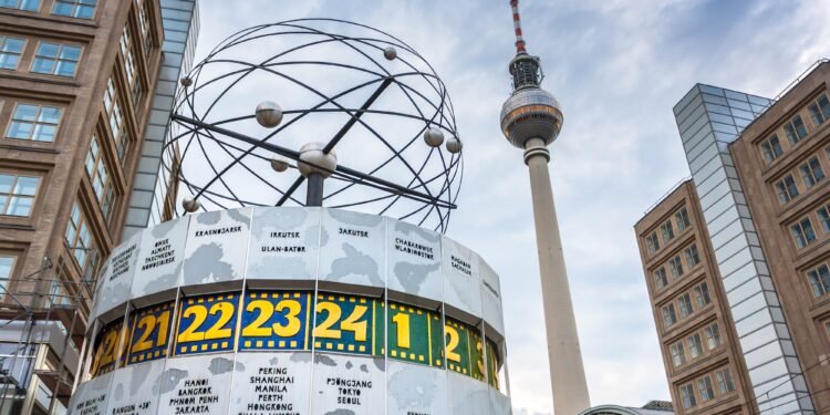 Weltzeituhr in Berlin