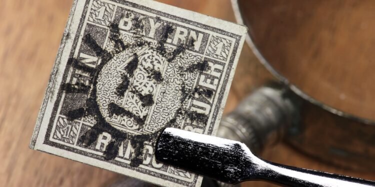 Erste deutsche Briefmarke