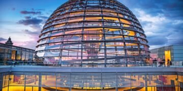Bundestag im Reichstagsgebäude 1999