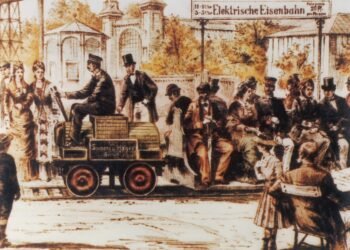 Erste elektrische Straßenbahn