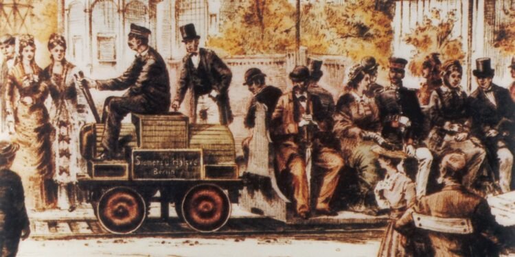 Erste elektrische Straßenbahn