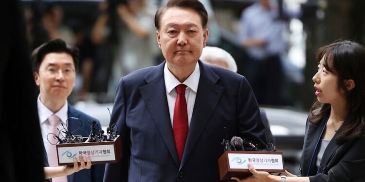 Das Gerichtsgebäude für den Prozess wegen Aufstand in Südkorea