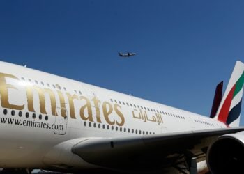 Ein verlassenes Terminal nachdem der Flugbetrieb eingestellt wurde.