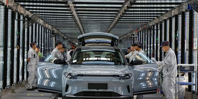 Automobil-Expansion Europa bei offizieller Präsentation eines chinesischen Autobauers