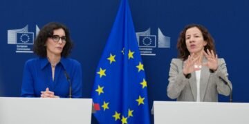Symbolische Darstellung der EU Finanzierung Abtreibung für Frauenrechte