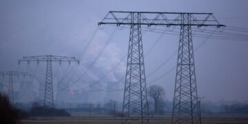 Bauphase beim Energienetz Ausbau in Deutschland