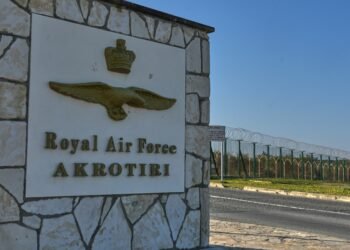 Britische Stützpunkte unter Beschuss Luftaufnahme Akrotiri