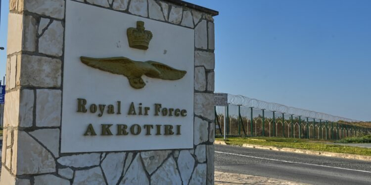Britische Stützpunkte unter Beschuss Luftaufnahme Akrotiri
