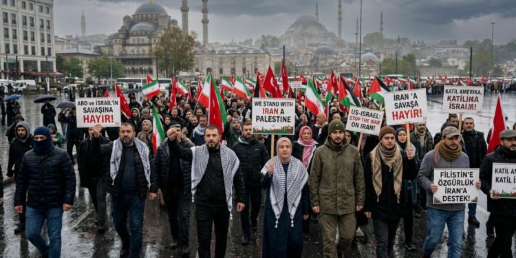 Istanbul Protest zeigt Solidarität mit Gaza
