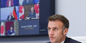 Strategische Karte der Straße von Hormus im Kontext Frankreich gegen Iran