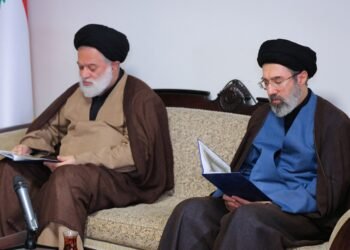 Porträt von Mojtaba Khamenei als potenzieller Neuer Führer des Iran 2026