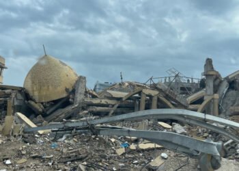 Historische Stätten Golestan-Palast Teheran beschädigt durch Krieg