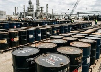 Überwachung der Schifffahrt und Risiko für Ölfass zu 200 Dollar