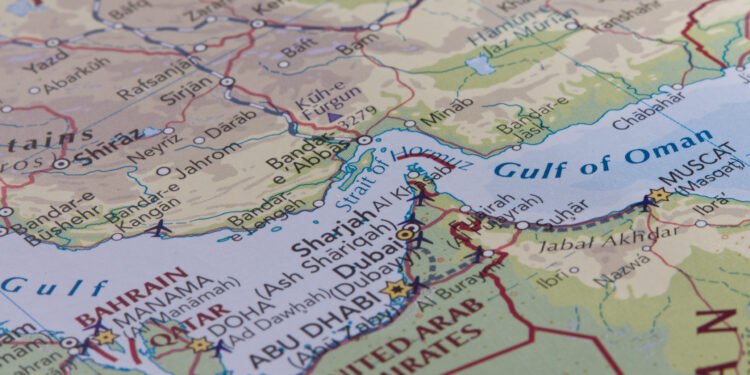 Karte zeigt Versand durch die Hormus