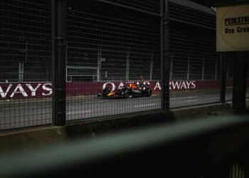 Panoramaansicht der Rennstrecke für die Formel 1 in Istanbul