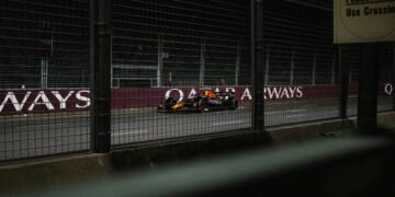 Panoramaansicht der Rennstrecke für die Formel 1 in Istanbul