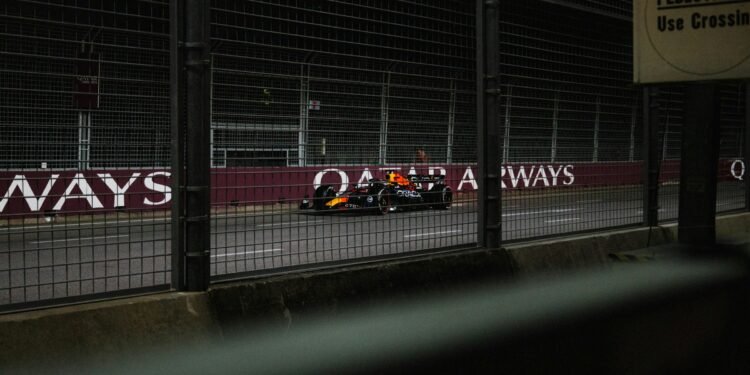 Panoramaansicht der Rennstrecke für die Formel 1 in Istanbul