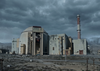 Außenansicht von Irans Atomkraftwerk in Bushehr nach Angriff