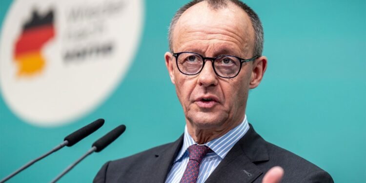 Donald Trump nach dem Gespräch mit Merz