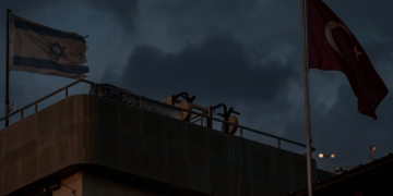 Israelischer Konsulatsangriff abgesperrter Bereich Levent