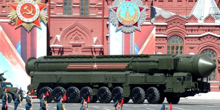 Das Raketensystem Iskander-M während der Atomwaffenübungen in Osteuropa.