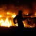 Ein Canadair-Flugzeug bekämpft den Waldbrand in Italien