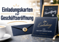 Einladungskarten zur Geschäftseröffnung