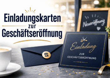 Einladungskarten zur Geschäftseröffnung