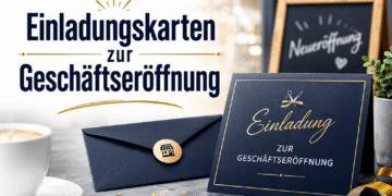 Einladungskarten zur Geschäftseröffnung