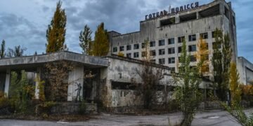 Strahlungsmessung nach Brände in der Nähe von Tschernobyl