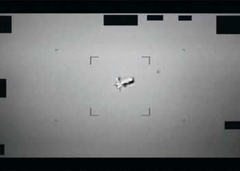 Infrarot-Aufnahme eines Flugobjekts aus den UFO-Akten