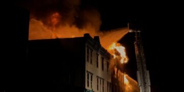Großbrand in Belgien