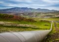 Karte der neuen Wasserstoffpipeline