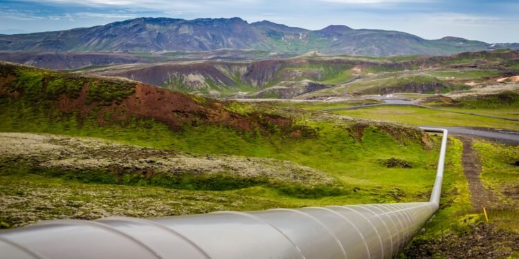 Karte der neuen Wasserstoffpipeline