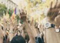 Großer Protest von Aktivisten gegen den Bau von Gaskraftwerken in Hamm