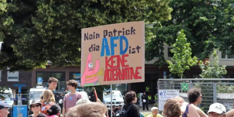 AfD Parteitag Erfurt Polizeipräsenz