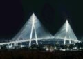 Die Gordie Howe Brücke verbindet Kanada und die USA über den Detroit River